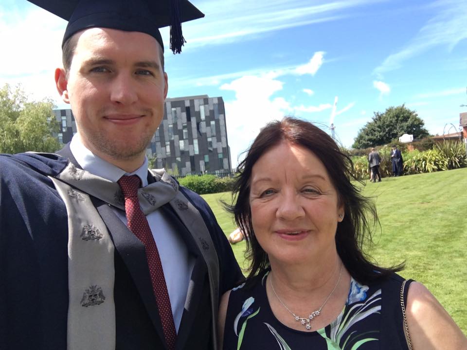 Photo of Ryan and Mary at graduation