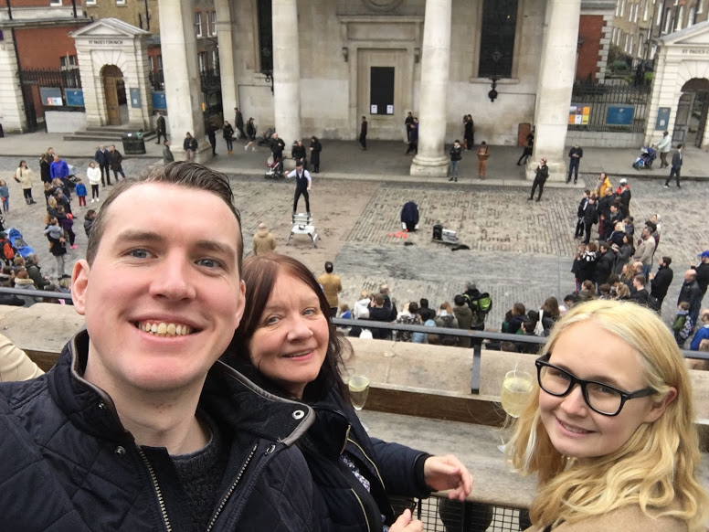 Photo of Ryan, Mary and Emma in Covent Garden